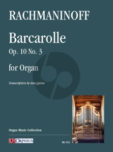 Rachmaninoff Barcarolle Op.10 No.3 for Organ (transcr. by Iain Quinn)
