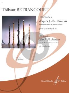 Betrancourt 10 études d’après Jean-Philippe Rameau for Clarinet