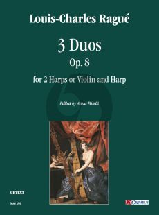 Rague 3 Duos Op. 8 for 2 Harps or Violin and Harp (Score/Parts) (edited by Anna Pasetti)