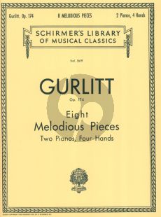 Gurlitt 8 Melodious Pieces Op.174 for 2 Piano's 4 Hands (2 Copies required for performance)