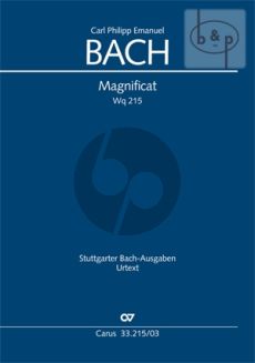 Bach Magnificat WQ 215 Soli-Choir-Orchestra (Vocal Score) (Carus)