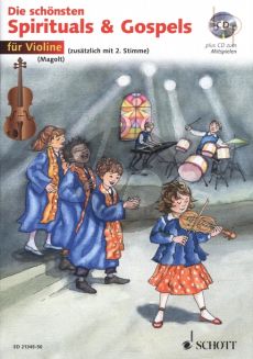 Die Schonsten Spirituals & Gospels (1 - 2 Violins) (Bk-Cd) (edited by Hans and Marianne Magolt)