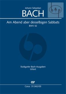 Kantate BWV 42 Am Abend abr desselbigen Sabbats (Vocal Score)