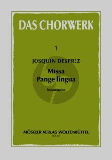 Desprez Missa Pange Lingua (4-part Mixed Choir) (Blume)