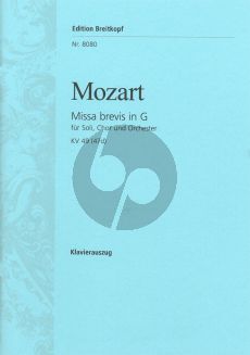 Mozart Missa Brevis KV 49 (47d) Klavierauszug