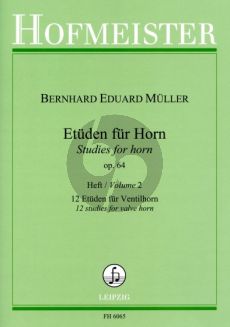 Muller Etuden Op .64 Vol. 2 12 Etuden Ventilhorn