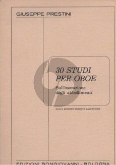 Prestini 30 Studi Sugli Abbellimenti per Oboe