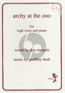 Archy at the Zoo for High Voice and Piano