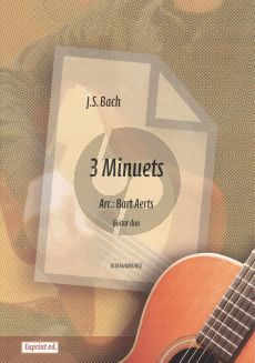 Bach 3 Minuets for 2 Guitars (arr. Bart Aerts)