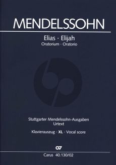 Mendelssohn Elias Op.70 MWV A 25 Soli-Chor-Orch. Klavierauszug XL im Großdruck (dt./engl.) (R. Larry Todd)