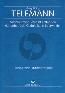 Telemann Victoria! mein Jesus ist erstanden TVWV 1:1746 Bass Stimme-Trompete-Violine-Viola und Bc (Partitur) (Klaus Hofmann)