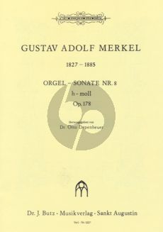 Merkel Sonate No. 8 h-moll Op. 178 Orgel (Otto Depenheuer)