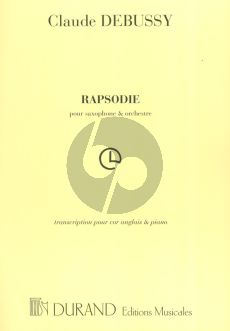 Debussy Rapsodie for Saxophone and Orchestra arranged for English Horn (Cor Anglais) and Piano