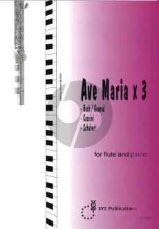 Ave Maria x 3 Flute and Piano (Bach-Caccini-Schubert) (J.v.d.Goot)