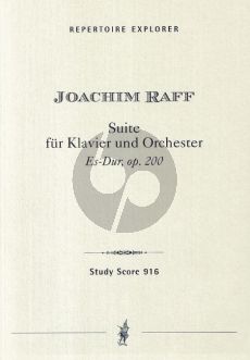 Raff Suite Es-Dur Op.200 Klavier-Orch. Studienpart.