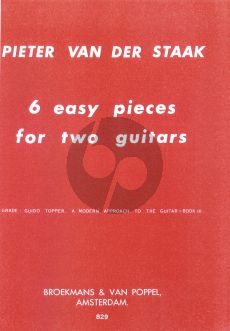 Staak 6 Easy Pieces for 2 Guitars (Grade Topper Modern Approach Vol.3)