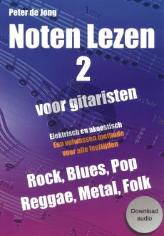Peter de Jong Noten lezen voor gitaristen deel 2 (Boek met Download Audio)