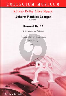 Sperger Konzert Nr. 17 for Double Bass and Piano