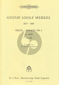 Merkel Sonate No. 5 d-moll Orgel (Otto Depenheuer)