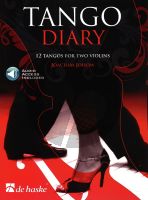 Johow Tango Diary for 2 Violins (12 Tango's) Book with Audio Online (Intermediate Level)