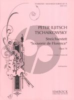 Tchaikovsky Souvenir de Florence Op.70 for 2 Violins, 2 Violas and 2 Violoncellos Score