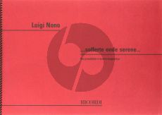 Nono Sofferte Onde Serene Piano (Bk-Cd)