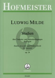 Milde Studien uber Tonleiter- und Akkordzerlegungen Op.24 Fagott