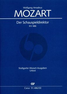 Mozart Der Schauspieldirektor KV 486 Klavierauszug (Deutsch) (Ulrich Leisinger)