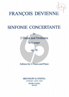 Sinfonia Concertante G-major Op.76 (2 Flutes-Orch.) (piano red.)