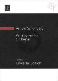 Schoenberg Variations Op.31 Orchestra (1928) (Study Score) (edited by Nikos Kokkinis)