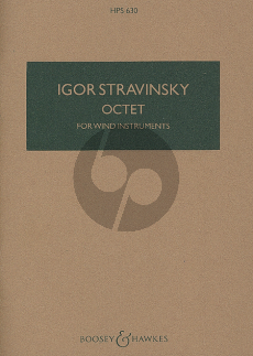 Strawinsky Octet for wind instruments (1922-23) (Revised 1952 Version) (Study Score)