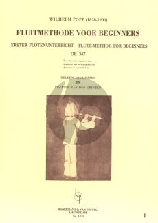 Popp Method for Beginners Op.387 Vol.1 Flute (Heleen Andriessen and Eugenie van der Grinten)