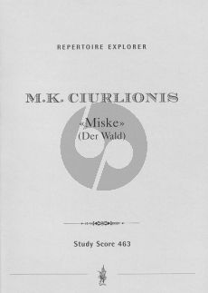 Ciurlionis Miske (The Forest), Symphonic Poem Studyscore