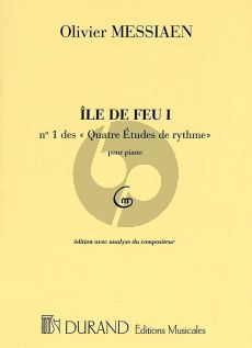 Messiaen Ile de Feu No.1 (Nouvelle edition revisee avec analyse du compositeur)