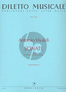 Vivaldi Sonate c-moll RV 53 F.XV No.2 Oboe und Bc (edited by Ingomar Rainer)