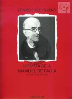 Hommage a Manuel de Falla Op.118 Guitar