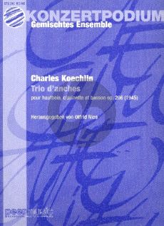 Koechlin Trio d'Anches Op.206 Oboe-Clar.-Bassoon (Score/Parts)