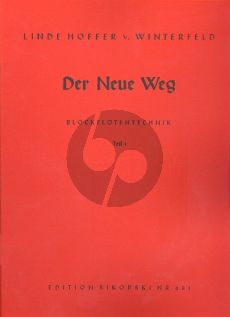 Hoffer- v. Winterfeld Der Neue Weg Blockflötentechnik Vol.1 Altblockflöte
