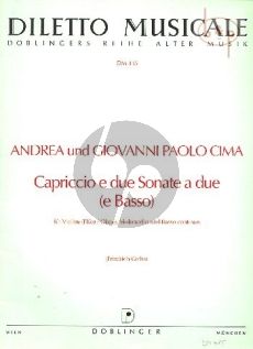 Capriccio e due Sonate a (2 Vi.(Fl./Ob.)-Vc.- Bc)