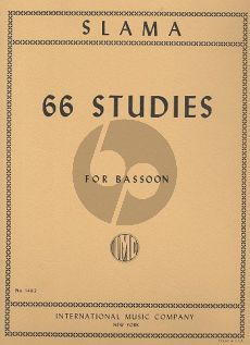 Slama 66 Studies in All Keys for Bassoon