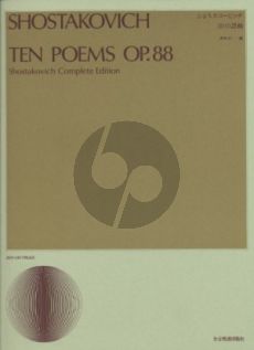 Shostakovich 10 Poems Op.88 SATB (Russian Texts)
