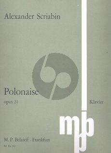 Scriabin Polonaise b-moll Op. 21 Klavier (1897)