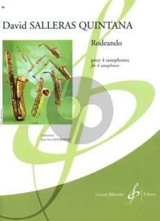 Salleras Quintana Rondeando 4 Saxophones (SATB) (Score/Parts) (Adv. Grade 8)