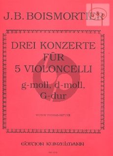 3 Concerti (G-dur-d-moll-g-moll) (5 Vc.)