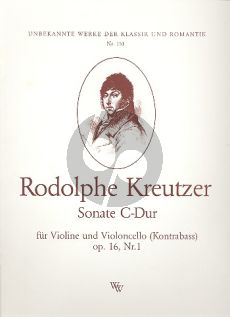 Kreutzer  Sonate C-Dur Op.16 Nr.1 Violine-Violoncello(Bass)