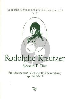 Kreutzer Sonate F-Dur Op.16 Nr.2 Violine-Violoncello(Bass)