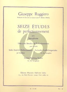 Ruggiero 16 Etudes de Perfectionnement pour Saxophone