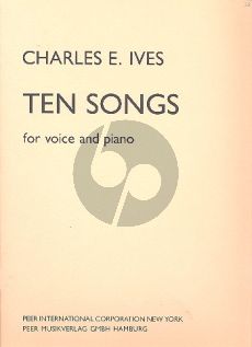 Ives 10 Songs Voice-Piano