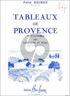 Tableaux de Provence Saxophone Alto-Piano