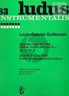 Quartett C-dur Op.12 No.6 (Flute[Oboe]-Vi.-Va.- [Viola da Gamba]-Bc)